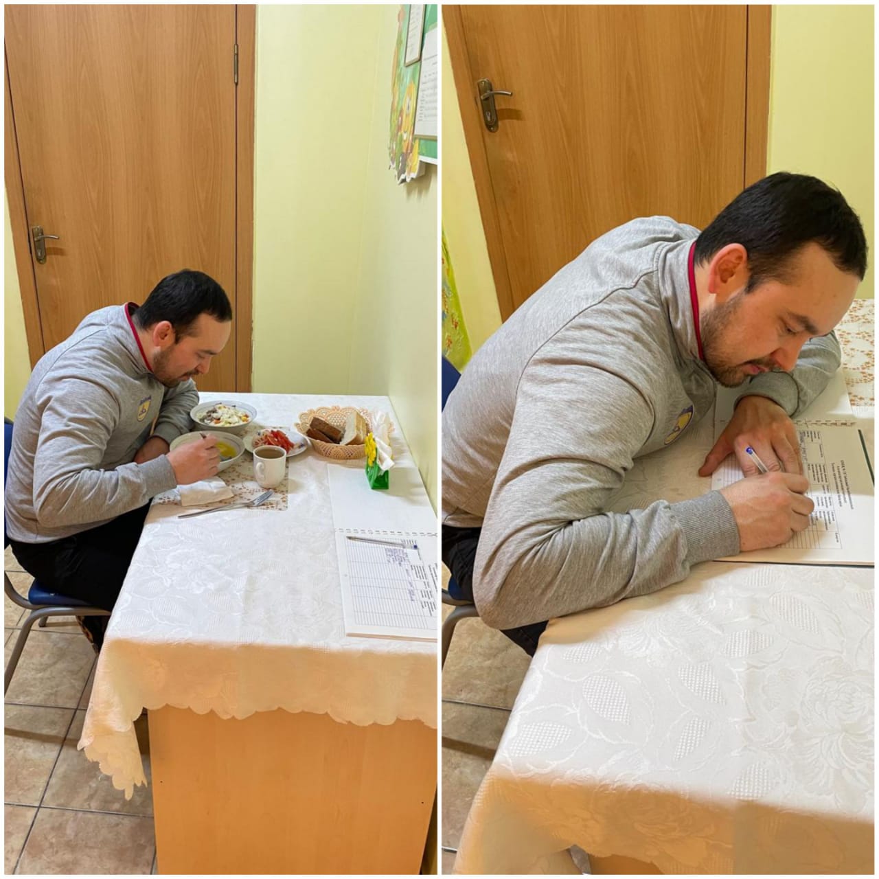 Ата-ана Сарманов Нұрсұлтан Жолдасұлы, 13.03.2025 жылғы түскі асты органолептикалық бағалауы, Түскі ас: Жасыл бұршақ қосылған көкөніс көжесі қаймақпен с/с, бешбармақ, қызанақ салаты, қара нан, компот "С" дәруменімен