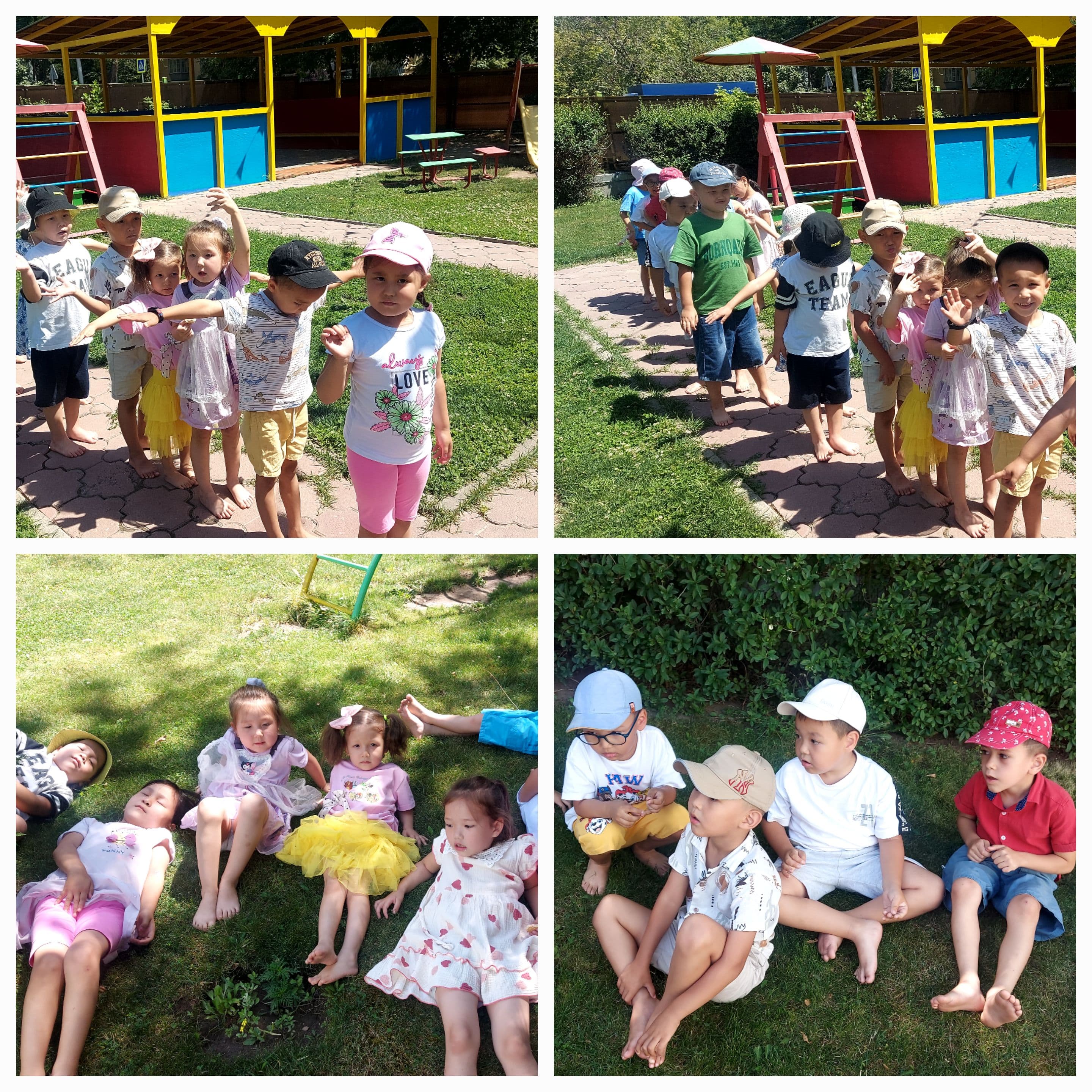 Жазғы сауықтыру кезіндегі шынықтыру шаралары, Мектепалды "Күншуақ" тобы