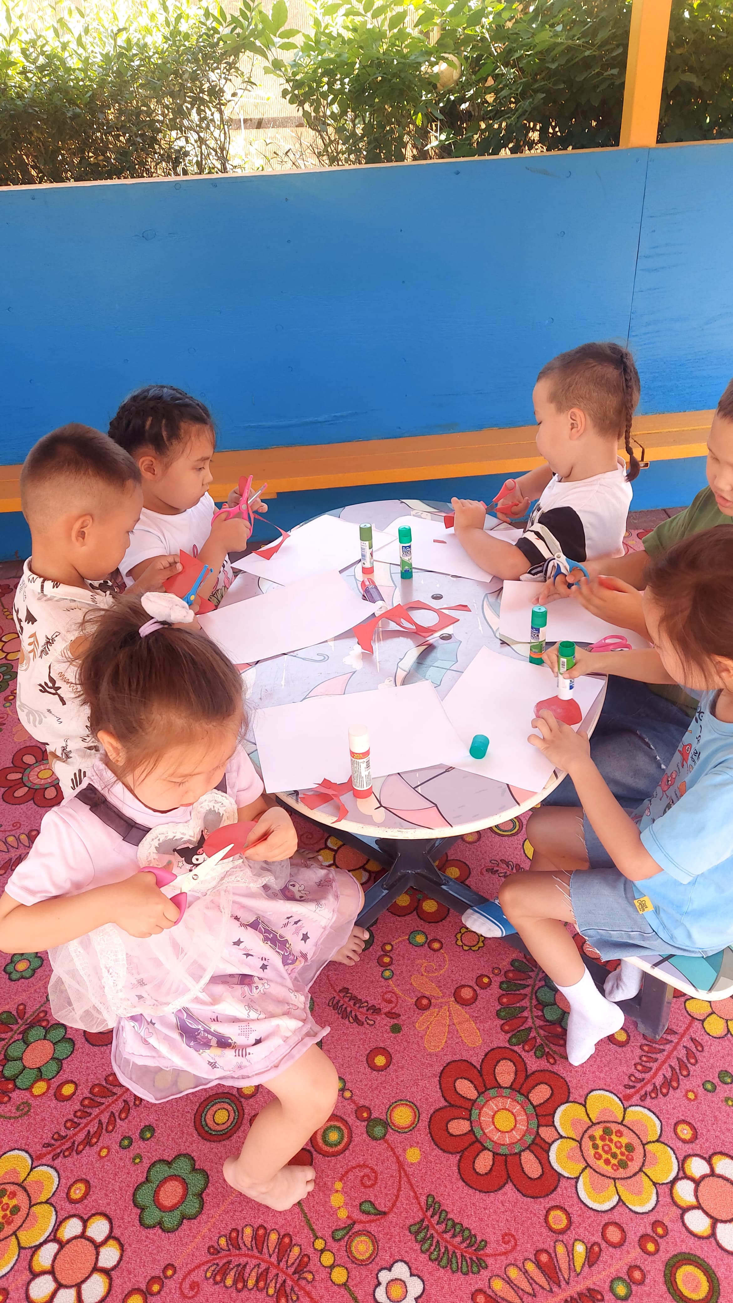 Құрастыру еркін әрекеттері, Мектепалды "Күншуақ" тобы