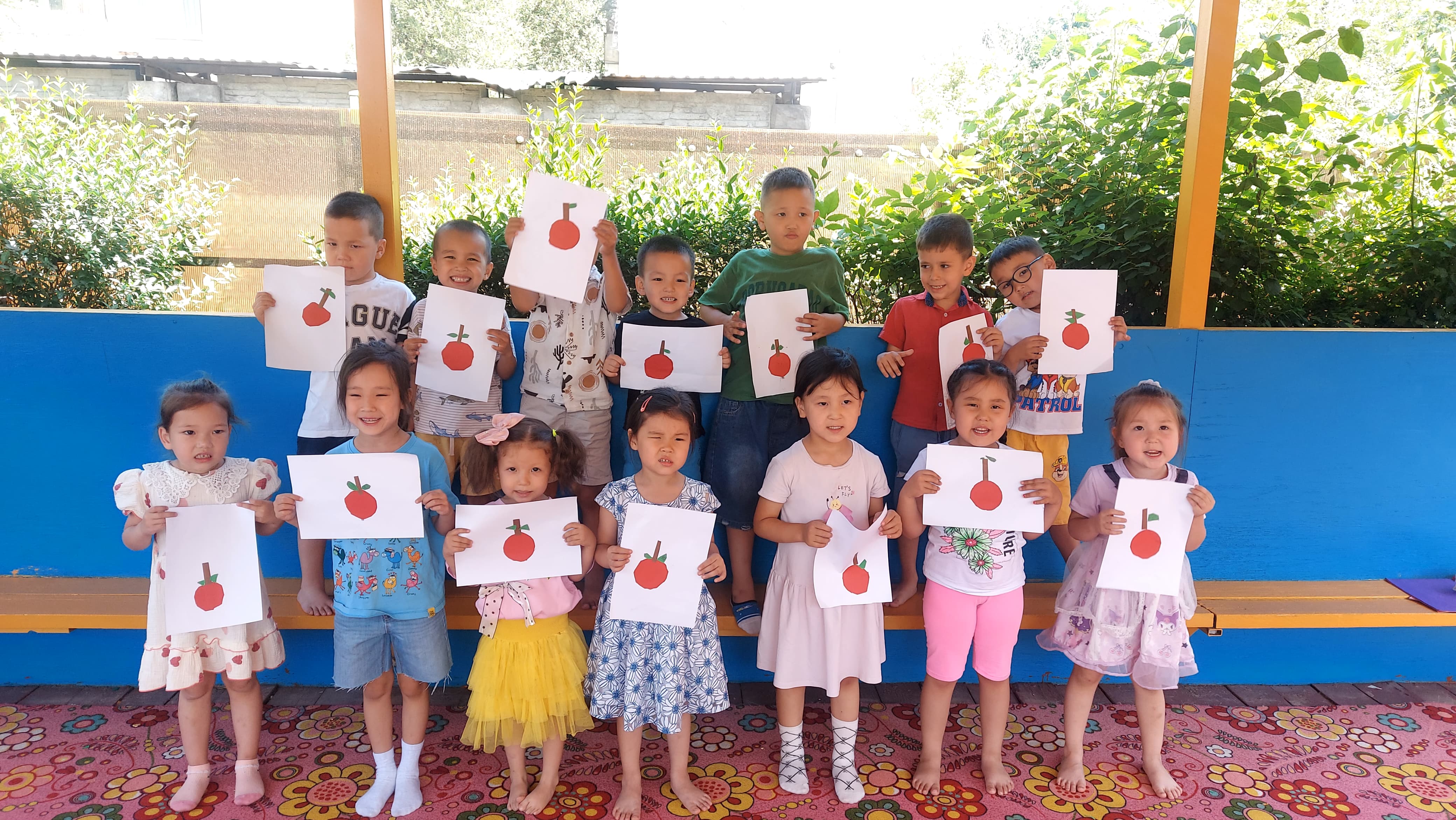 Жапсыру еркін әрекеттері, Мектепалды "Күншуақ" тобы