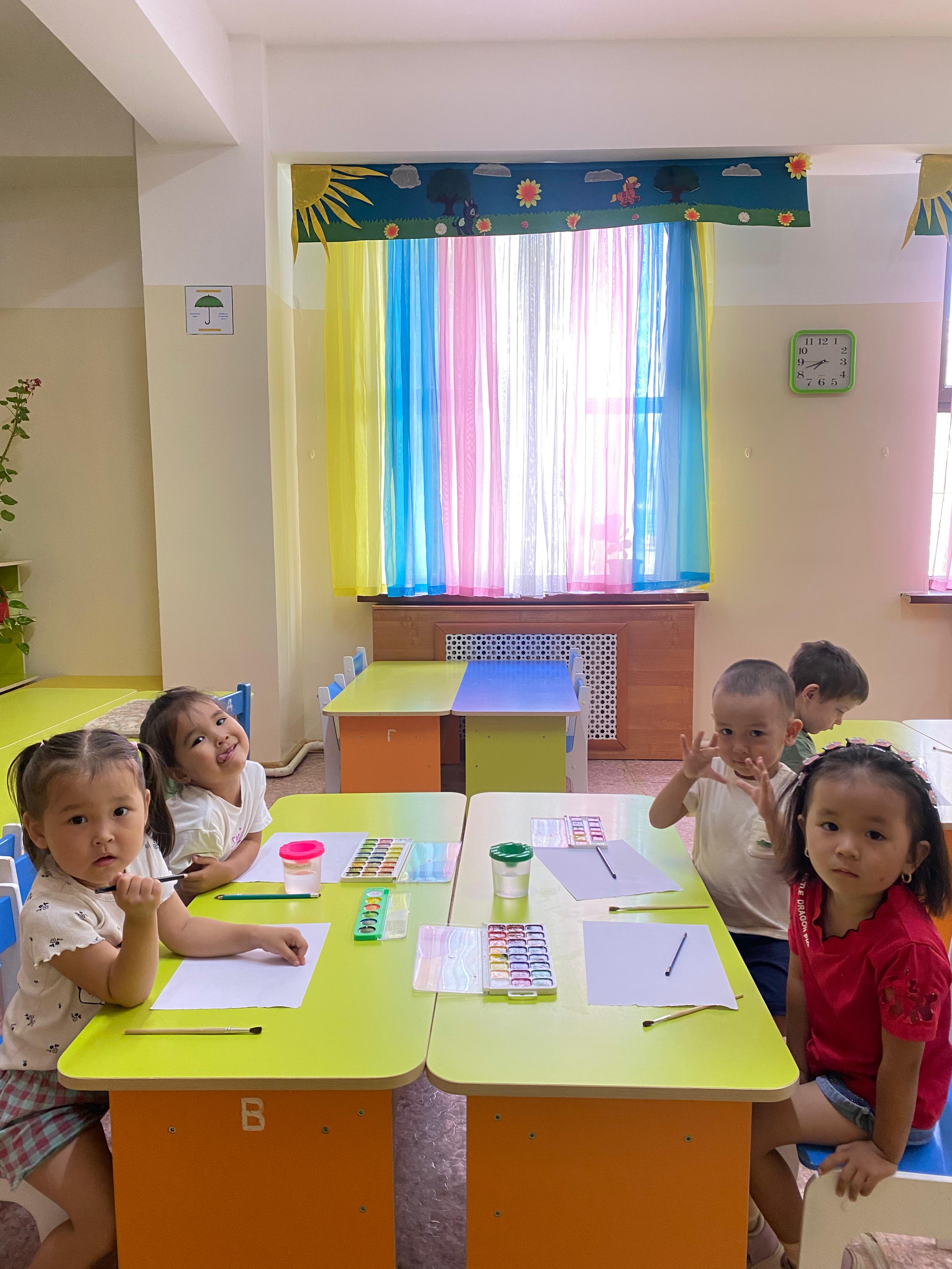 Жазғы сауықтыру кезіндегі сурет салу еркін әрекеттері, Ортаңғы "Ботақан" тобы