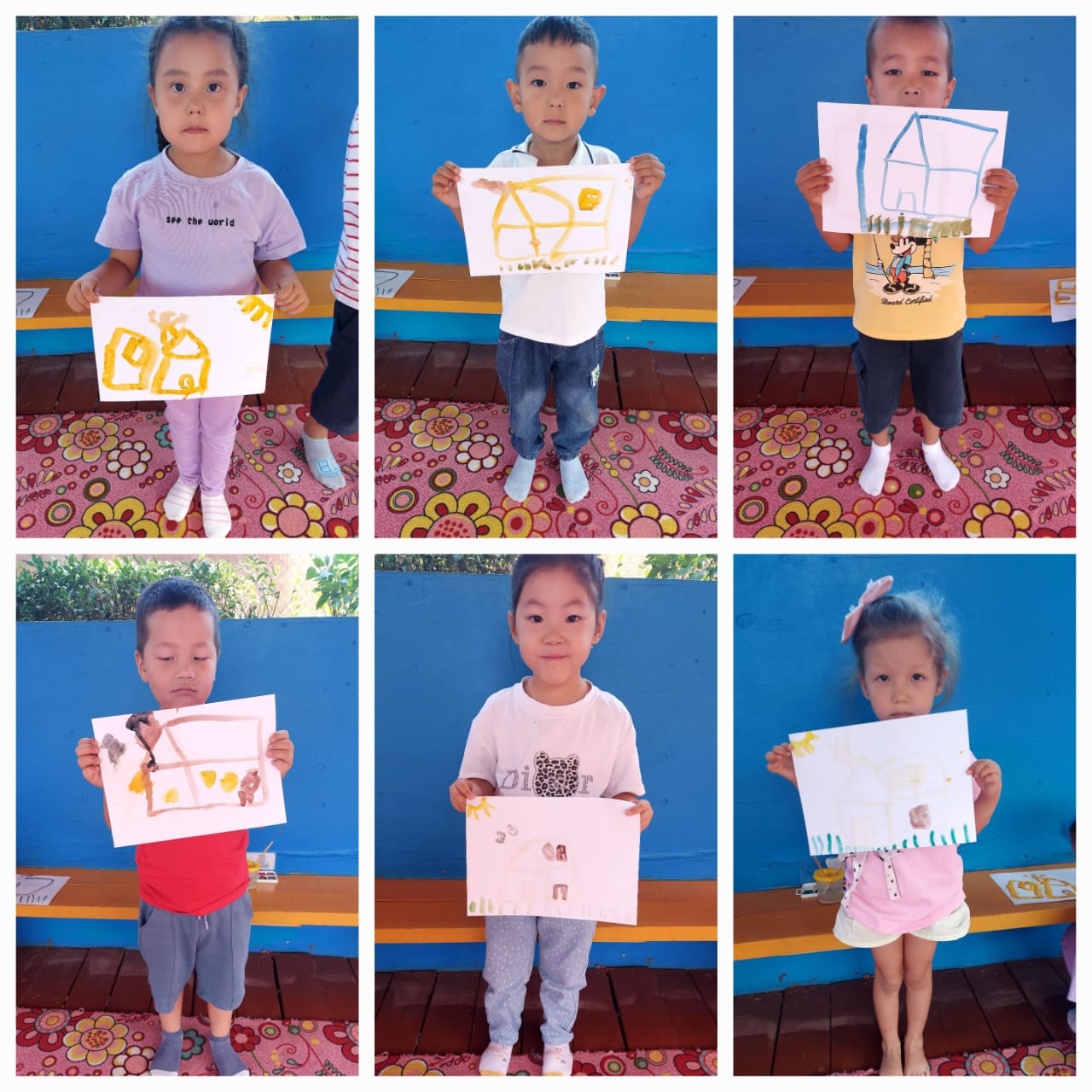 Жазғы-сауықтыру кезіндегі сурет салу еркін әрекеттері, Мектепалды "Күншуақ" тобы