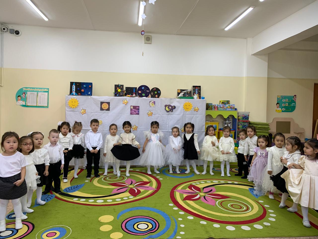 Ашық көрсетілім, Тақырыбы «Ғарыш әлеміне саяхат» Ортаңғы  «Ботақан» тобы